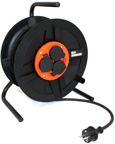 Qwattpro kabelhaspel bm300 ra 25m 3g2,5 h07rn-f zwart - 1111121 - 1111121