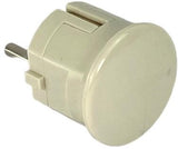 Enzo randaarde stekker haaks bakeliet mk wit - 6140594