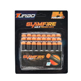 Fast pioneer foam kogels voor speelgoedpistool 24 stuks zwart