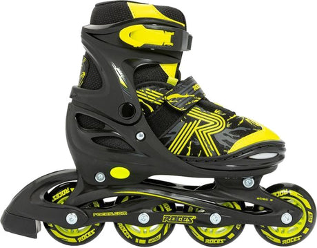 Roces Inline skates Jokey 3.0 softboot 82A zwart geel maat 30-33