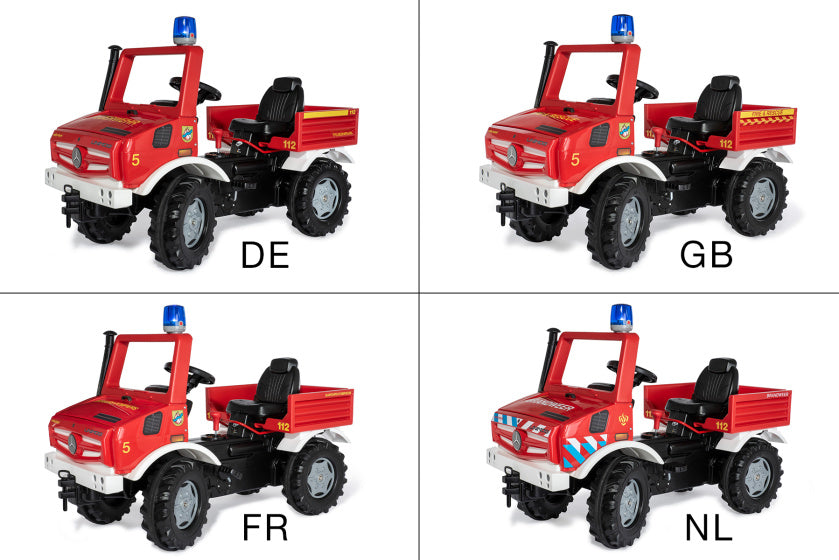 Rolly toys Trapvoertuig RollyUnimog Fire 118 x 81 x 54 rood