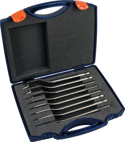 Rotec 8 dlg.speedborenset 12-14-16-18-20-22-25 en 32 in kunststof koffer - 900.1022k - 900.1022k