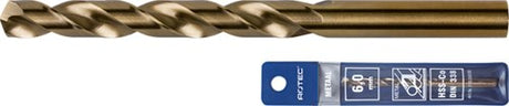 Rotec hss-co5 spiraalboor din 338 cobalt splitpoint 6,8 mm (etui) - 111.0680e