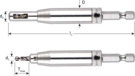 Rotec hss scharnierboor | 1 4 -bitopn. e6.3 | ø2,0 (schroef ø3-3,5) - 268.0001