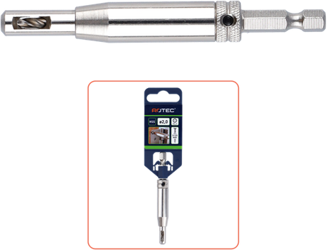 Rotec hss scharnierboor | 1 4 -bitopn. e6.3 | ø3,5 (schroef ø5-5,5) - 268.0005