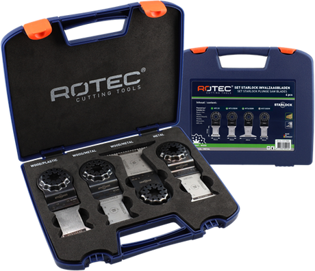 Rotec starlock multitoolzaagbladen | 517-allround set | 4-delig - 517.9000