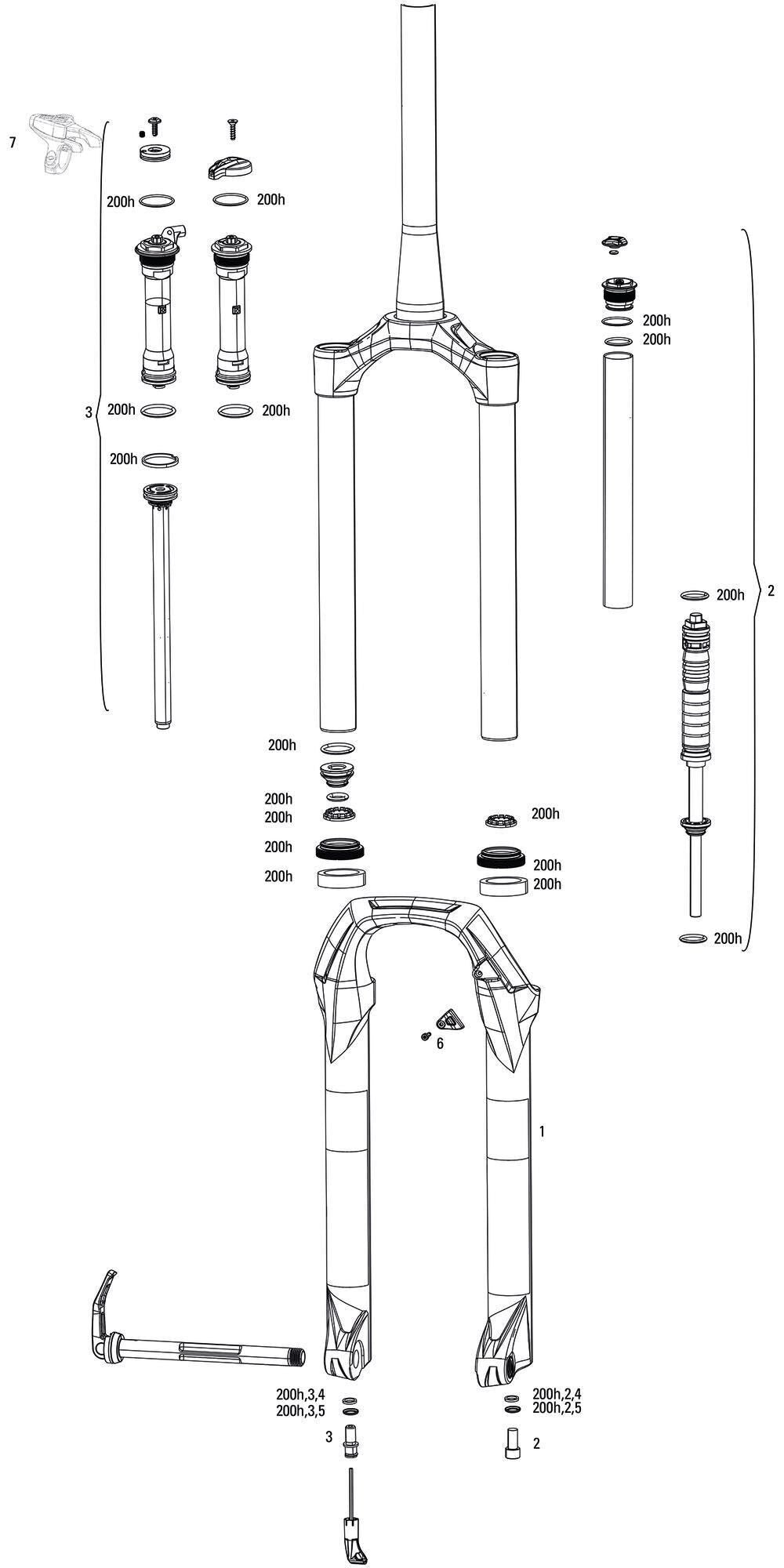 Rockshox verende voorvork judy gold rl susp.fork rs judy gold rl 120mm black