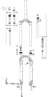 Rockshox verende voorvork judy gold rl susp.fork rs judy gold rl 100mm black
