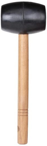 Rubi zwarte zachte rubber hamer | 500 gram - 88555