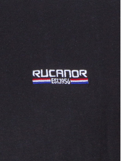 Rucanor Raffi basic shirt ronde hals heren zwart maat L