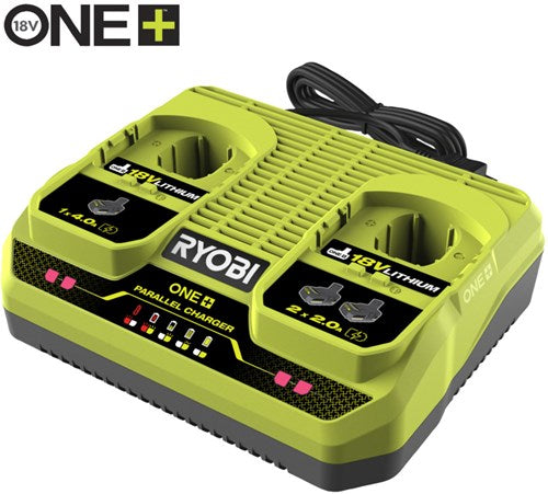Ryobi rc18240 | one+ 18v 2-poorts lader - 5133005579