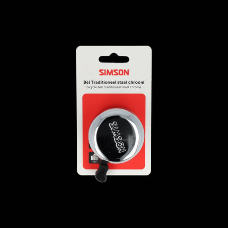 Simson bel traditioneel chroom staal