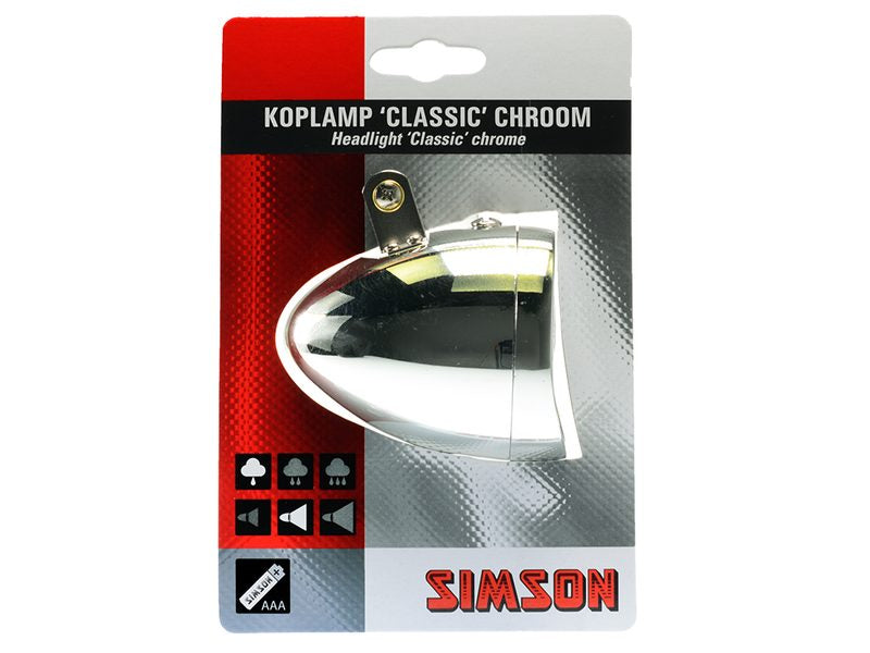 Simson Koplamp chroom