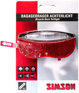 achterlicht batterij bagagedrager led rood