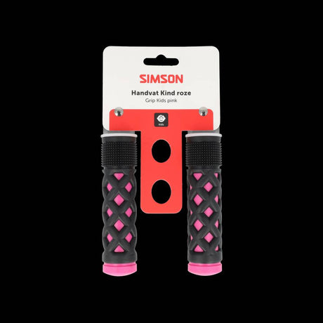 Simson handvatset kinder roze zwart