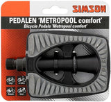 pedalen set Metropool Comfort 9 16 inch grijs zwart