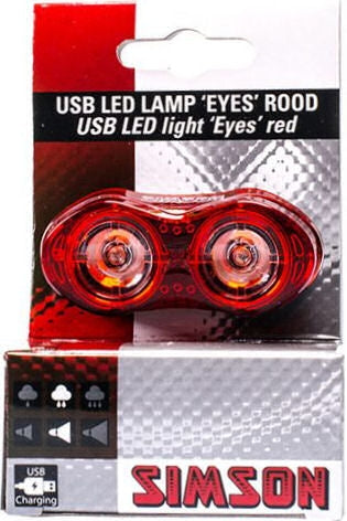 Simson Usb led lamp eyes rood 3 lumen