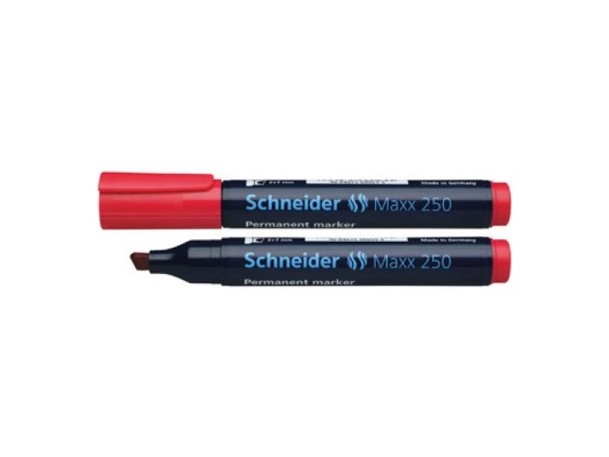 Schneider marker permanent 250 beitel rood 10st