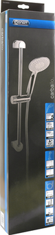 Cornat doucheset carballo 5s chroom-wit - sa330593