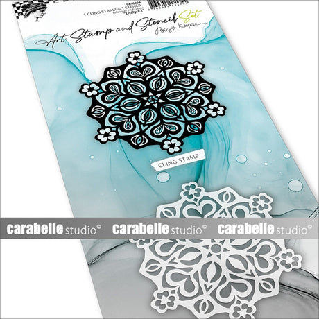 Carabelle studio • art stamp stencil set doily #2