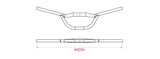 Satori stuur falcon aero ø31.8mm b=700mm - mat zwart