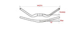 Stuurbocht Satori Noirette 31.8Mm Matzwart 630Mm (E-Bike)