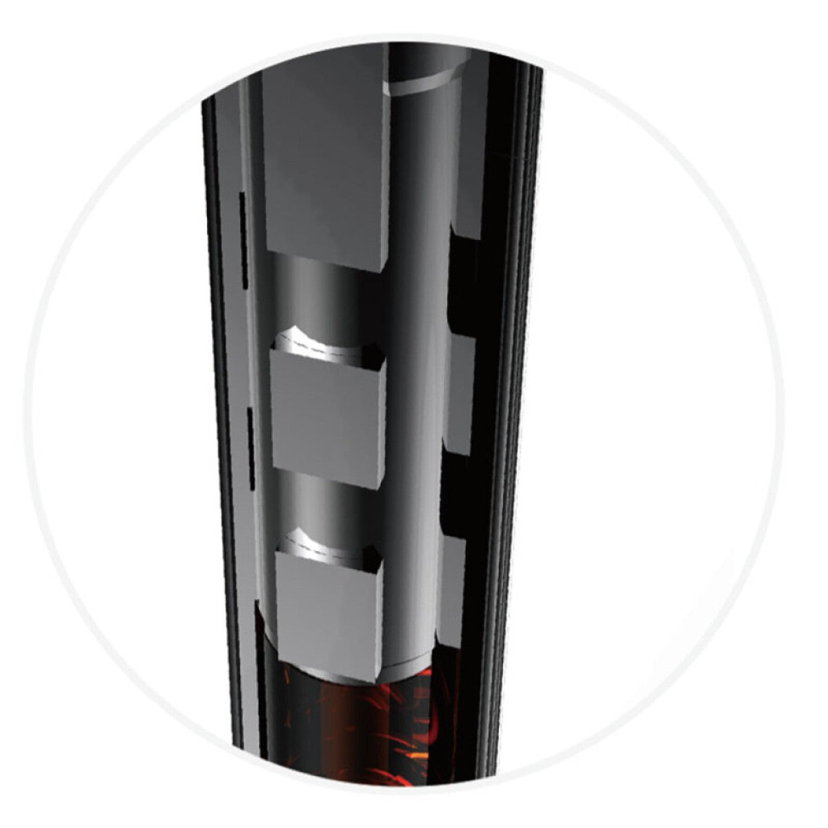Satori zadelpen xopic 2 verend, ø31.6 350mm, mat-zwart