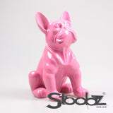 Stoobz design franse bulldog fuchsia 27x20x37cm