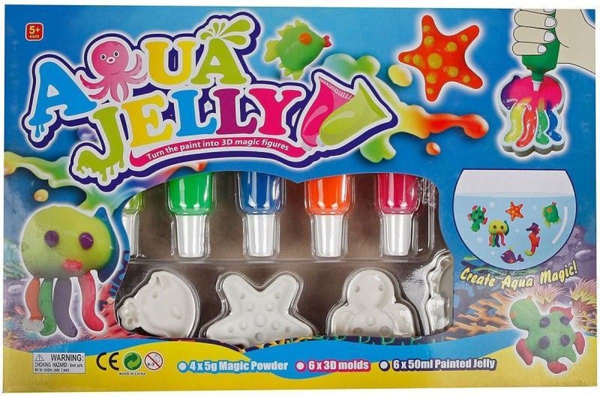 Bongers speelgoed kids globe maak je eigen 3d sealife junior gelfiguren 16-delig