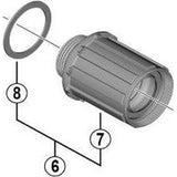 Shimano benelux b.v. shimano y3ex98030 cassettebody 10 11-sp fh-rs770 ultegra