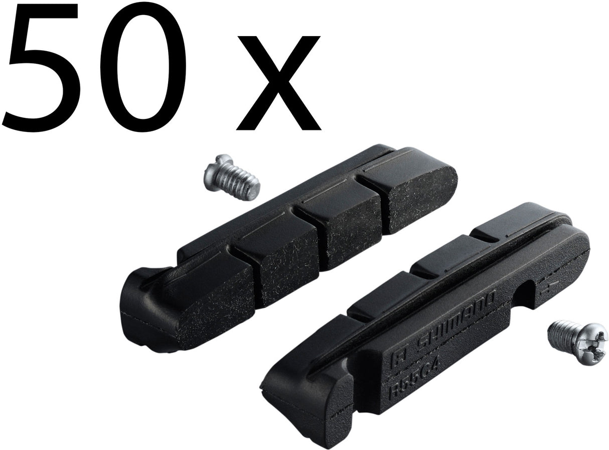 Shimano r55c4 brake pads for cartridge brake shoes (50 pair)