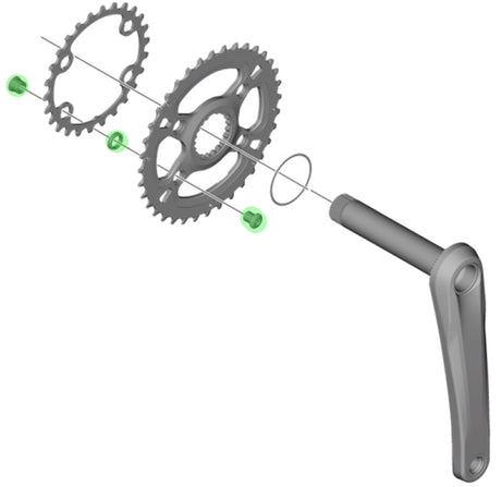 Shimano xt chainring bolts for fc-m8100-2 m8120-b2 (4 pieces)