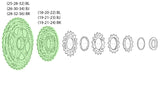 Shimano sprocket unit for cs-m771-10