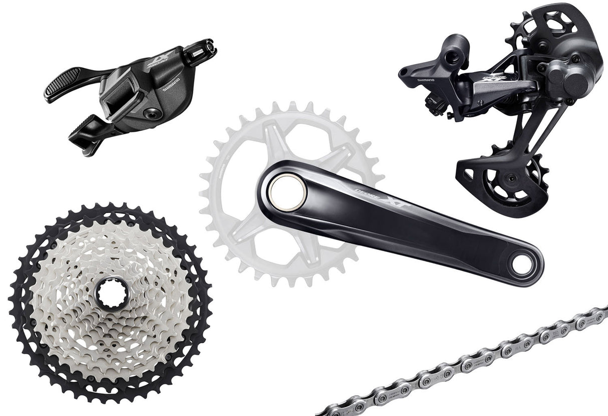 Shimano xt m8100 1x12-speed group i-spec ev 180mm 10-45