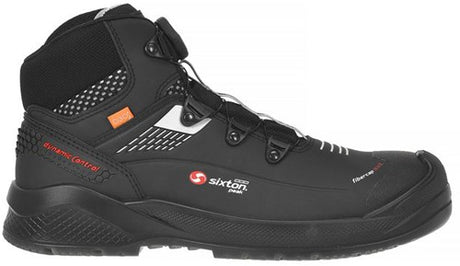 Sixton peak muscle boa hoog 43488-01 s3 | zwart grijs | maat 42 - 8053470577895