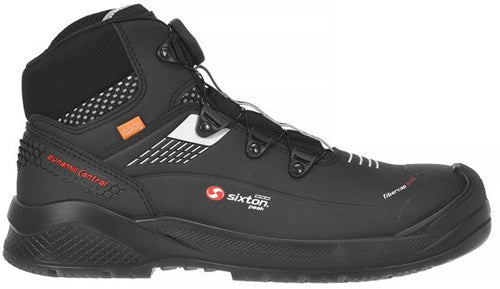 Sixton peak muscle boa hoog 43488-01 s3 | zwart grijs | maat 47 - 8053470577949