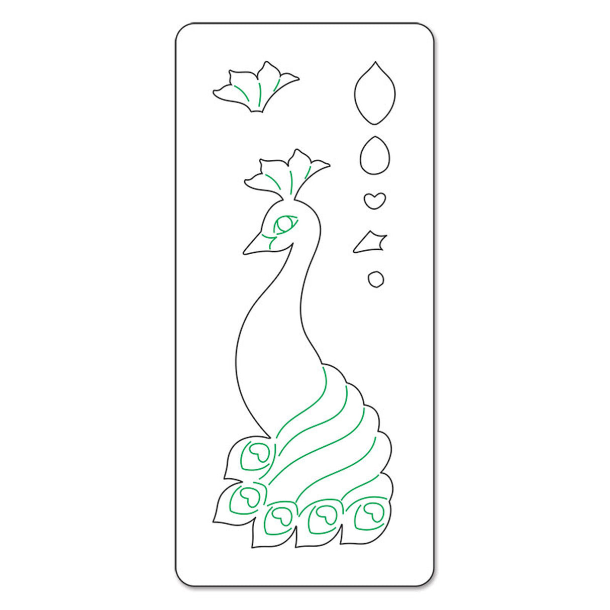 Sizzix • originals die bird peacock