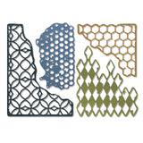 Sizzix • tim holtz thinlits die set mixed media 4pcs