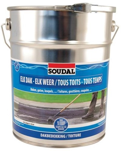 Soudal elk dak - elk weer | zwart | 10 l - 101477