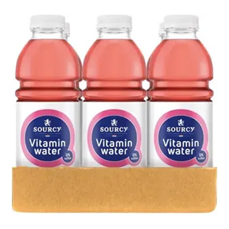 Sourcy vitaminwater framboos granaatappel vitaliteit (6x 1ltr)