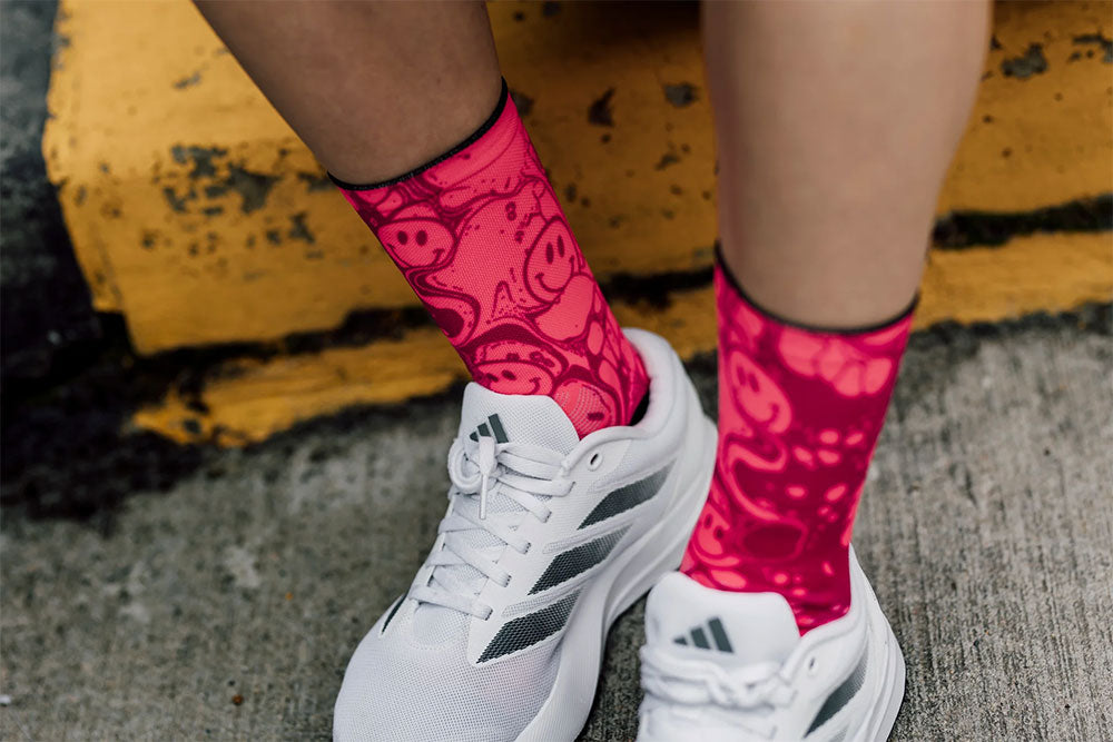 Sox footwear neon slide pink - socks | l (42-47)