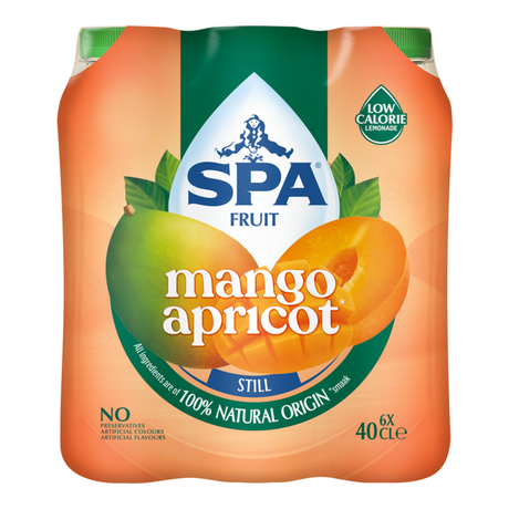 Spa fruit still mango apricot pet (6x 400ml)