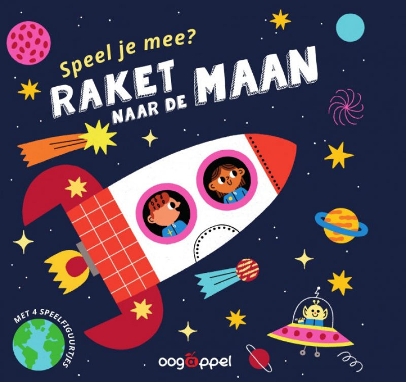 Oogappel speel je mee: raket naar de maan (leporello)