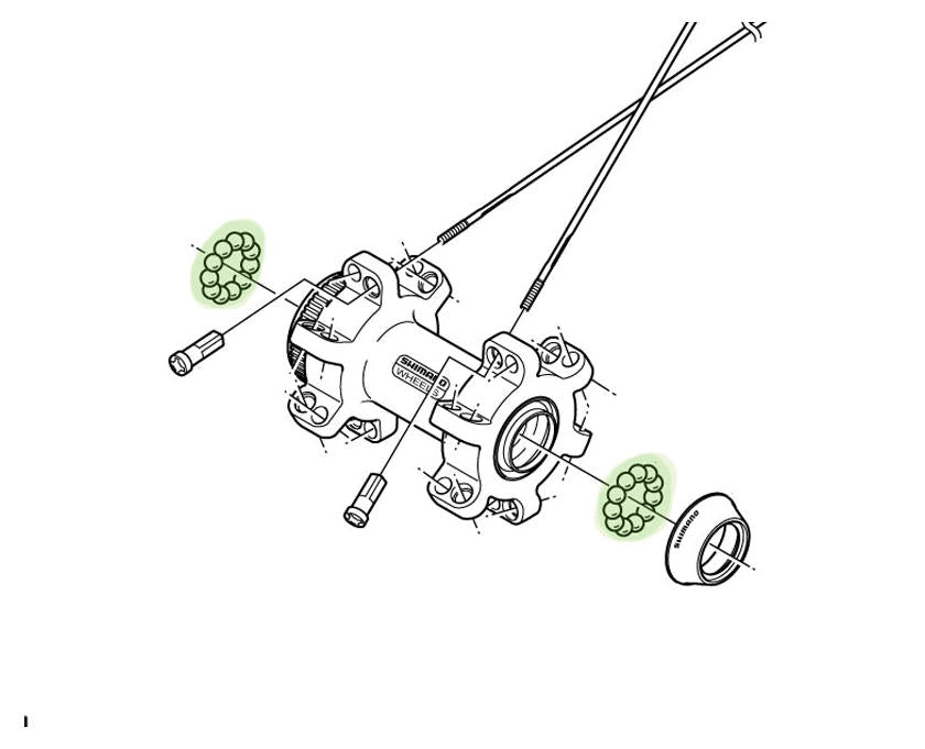 Shimano steel balls 3 16 (20 pieces)