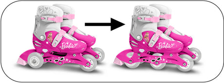 Mattel 2-in-1 Skates Hardboot Verstelbaar Roze Wit maat 27-30