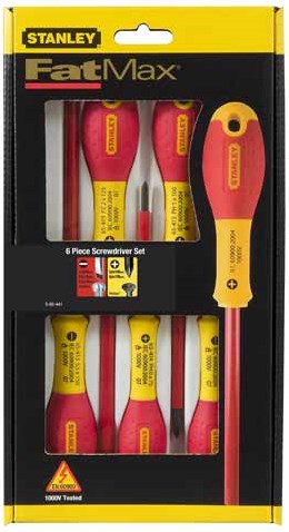 Stanley handgereedschap 6-delige fatmax schroevendraaierset vde ph - parallel phillips - 0-65-441