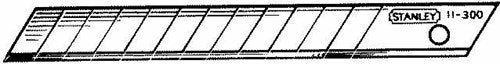 Stanley handgereedschap afbreekmesjes 9mm - 10 stuks dispenser - 0-11-300