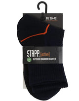 Stapp active outdoor bamboo quarter 29605 | donkergrijs 6550 | maat 43 - 8719534312832