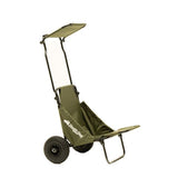 Stealth gear transport trolley m2 bosgroen met zonnedak