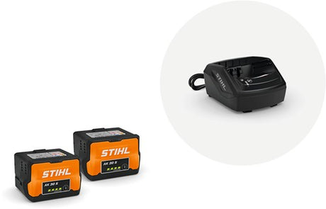Stihl ak 30 s accumulator starter set plus (2x 5.0ah accu + lader) - 45200075904